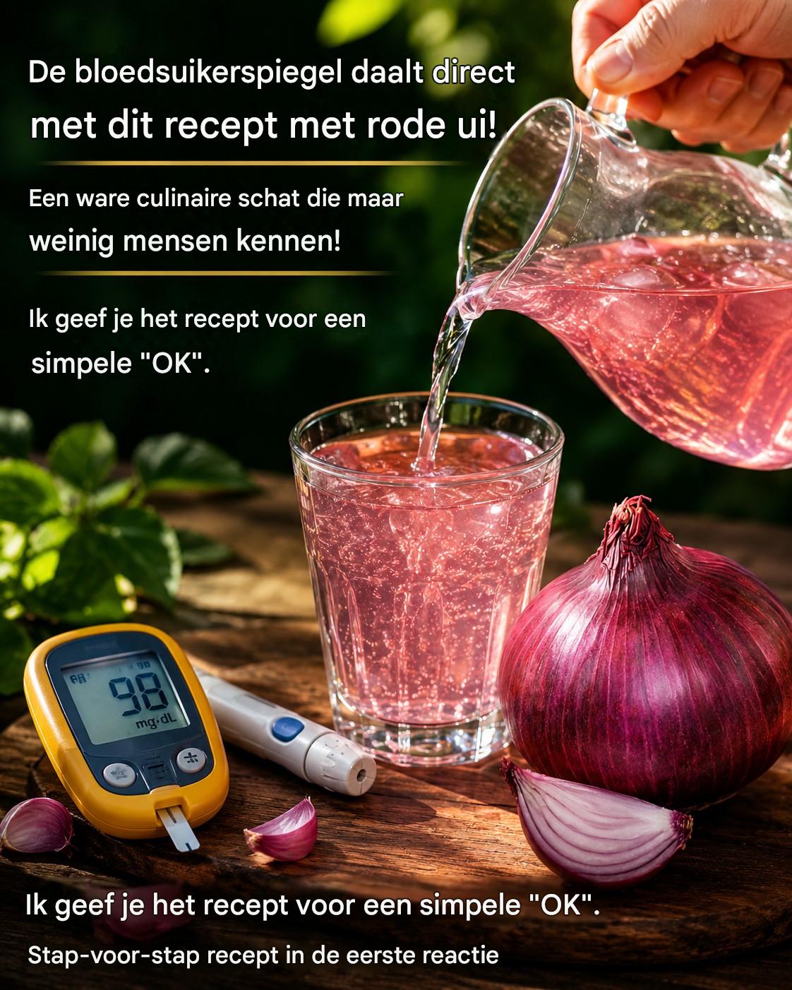 Je bloedsuikerspiegel daalt snel wanneer rode ui je stofwisseling beïnvloedt.