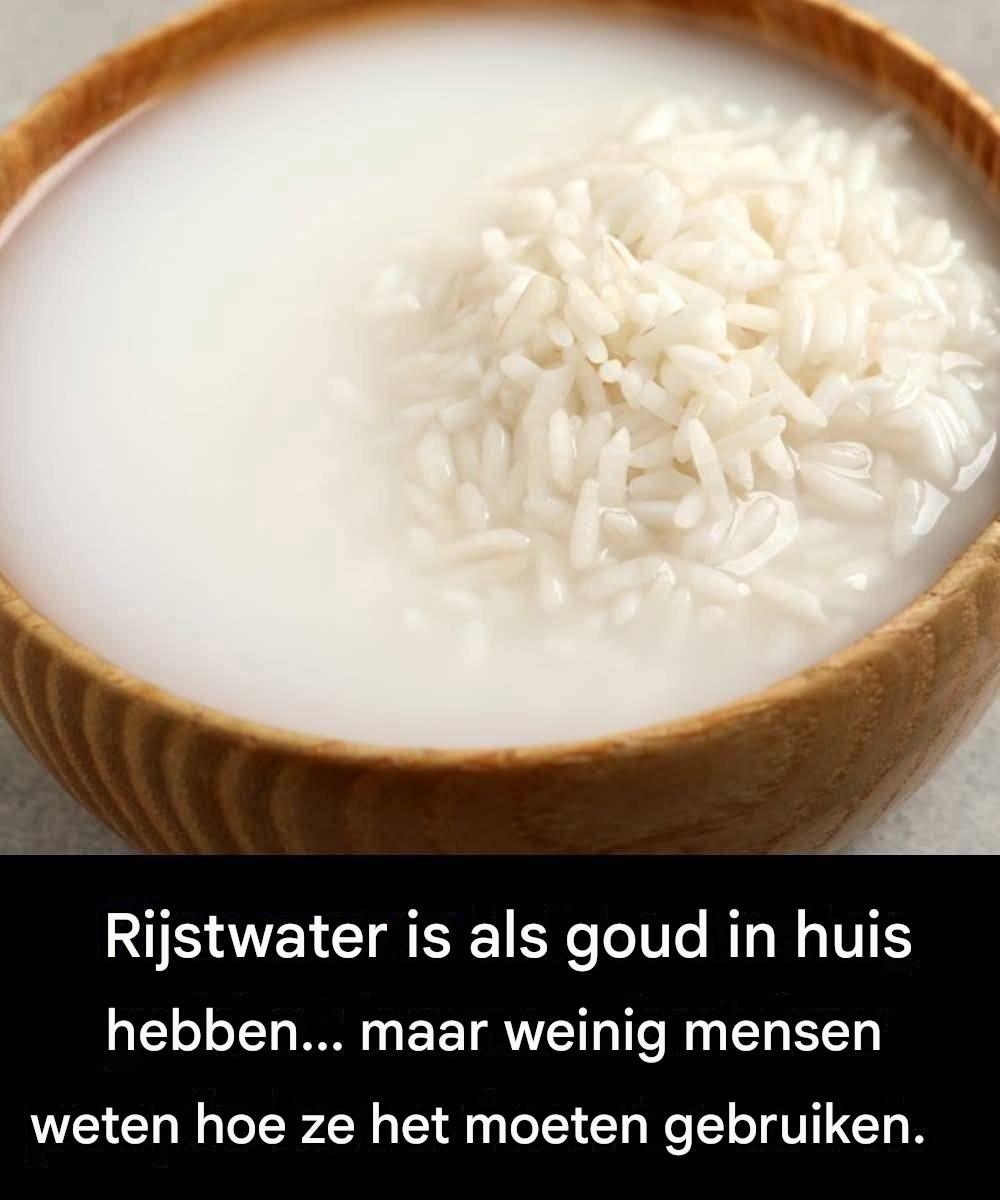 Rijstwater is als goud in huis hebben… maar weinig mensen weten hoe ze het moeten gebruiken.