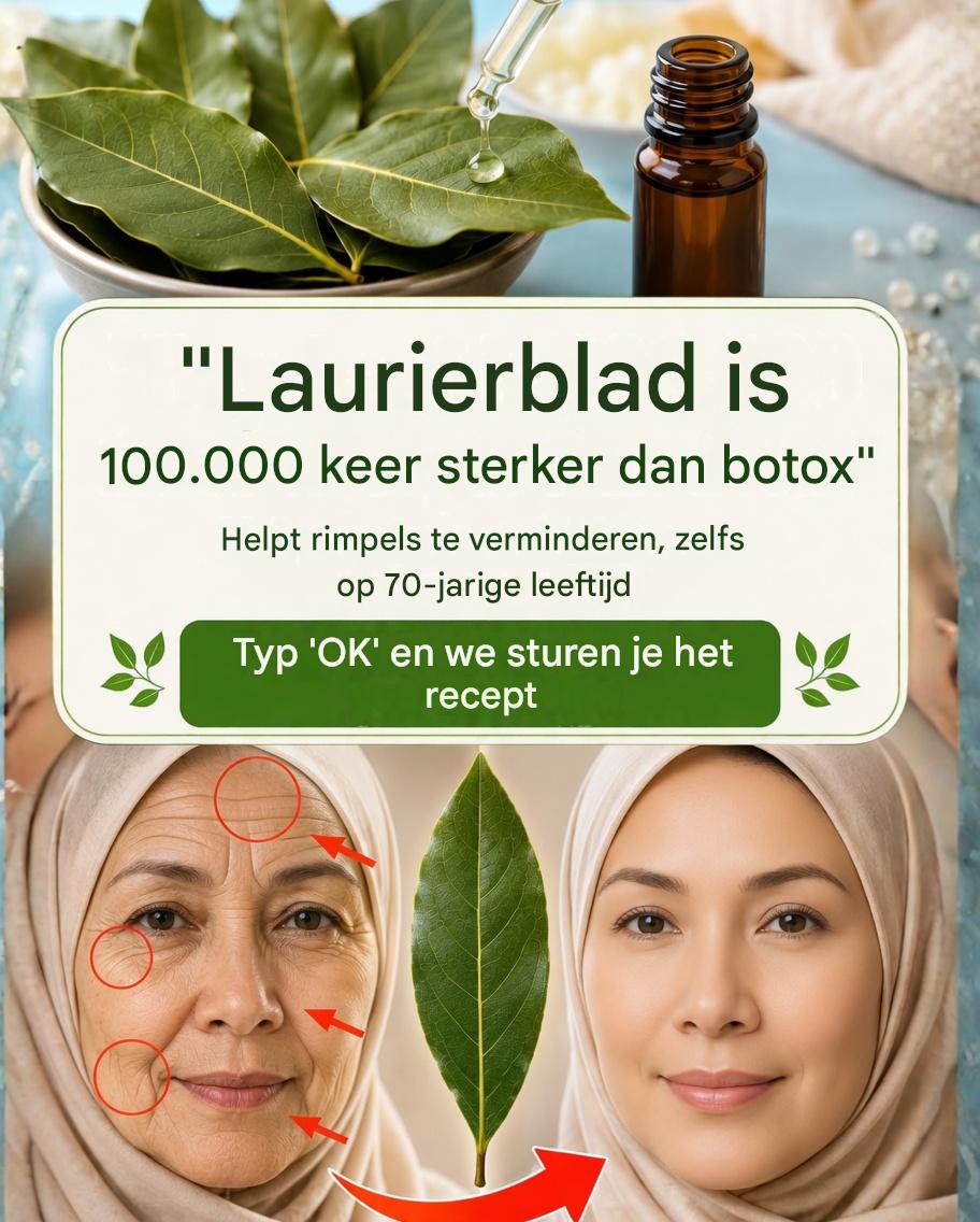 Laurierblaadjes tegen rimpels: een natuurlijk anti-verouderingsmiddel dat de huid voedt