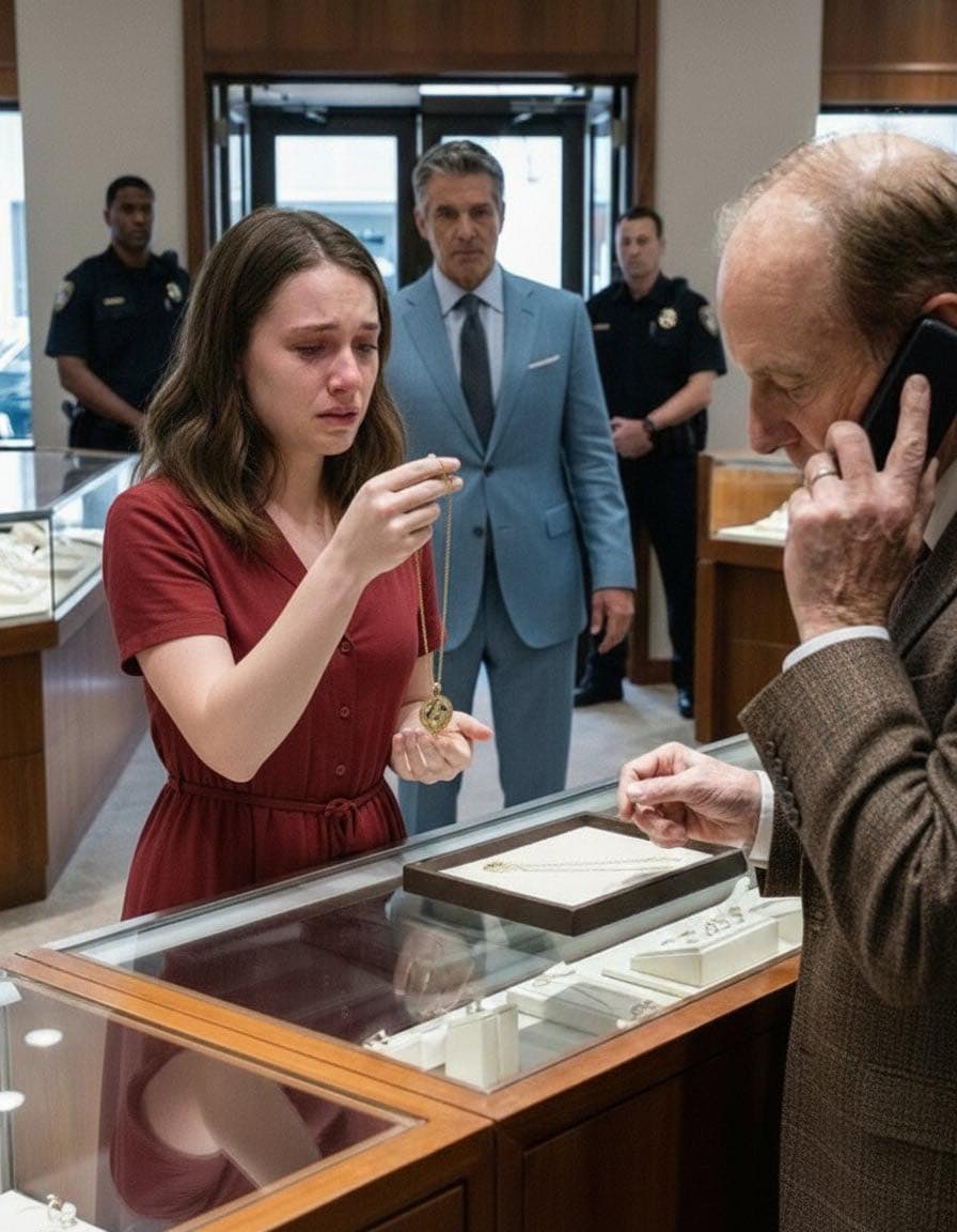 Na de scheiding liep ik naar buiten met een kapotte telefoon en de oude ketting van mijn moeder – mijn laatste kans om de huur te betalen. De juwelier keek er nauwelijks naar… en toen verstijfden zijn handen.