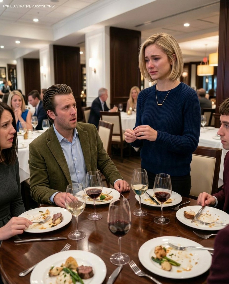Ik kwam laat aan bij het restaurant voor het diner met onze vrienden en liep naar onze tafel zonder dat mijn verloofde me opmerkte. Hij zei: “Ik wil niet meer met haar trouwen. Ze is veel te zielig voor me.” Iedereen lachte toen ik de ring afdeed. Maar de lach verdween… toen ik één detail onthulde.