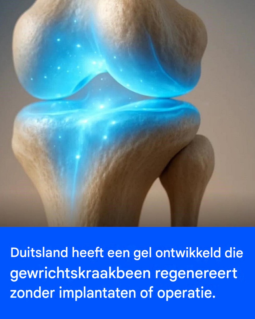 Duitsland heeft een gel ontwikkeld die gewrichtskraakbeen regenereert zonder implantaten of operatie.