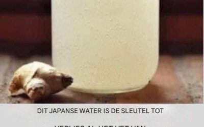 Gemberwater: de gezondste drank om vet te verbranden op je buik, nek, armen, rug en dijen!