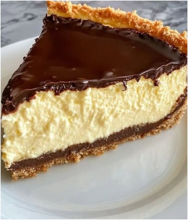 Chocoladecheesecake met zelfgemaakte ganache