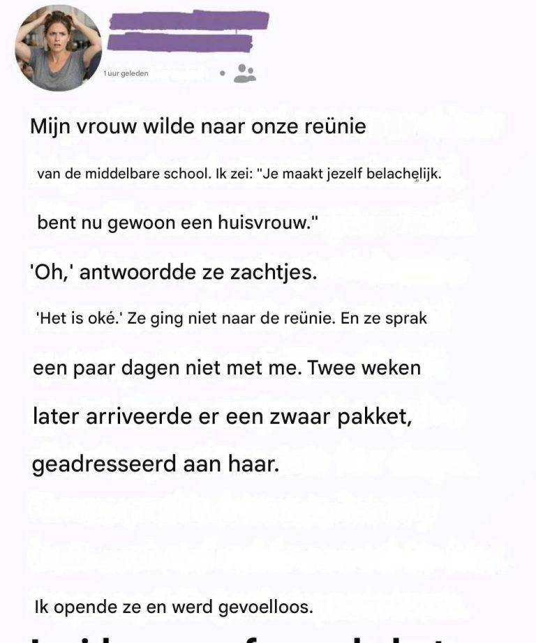 Ik dacht dat ik de hele tijd “niets” moest zeggen, maar ik heb geen verstopping, dus het is juist andersom.