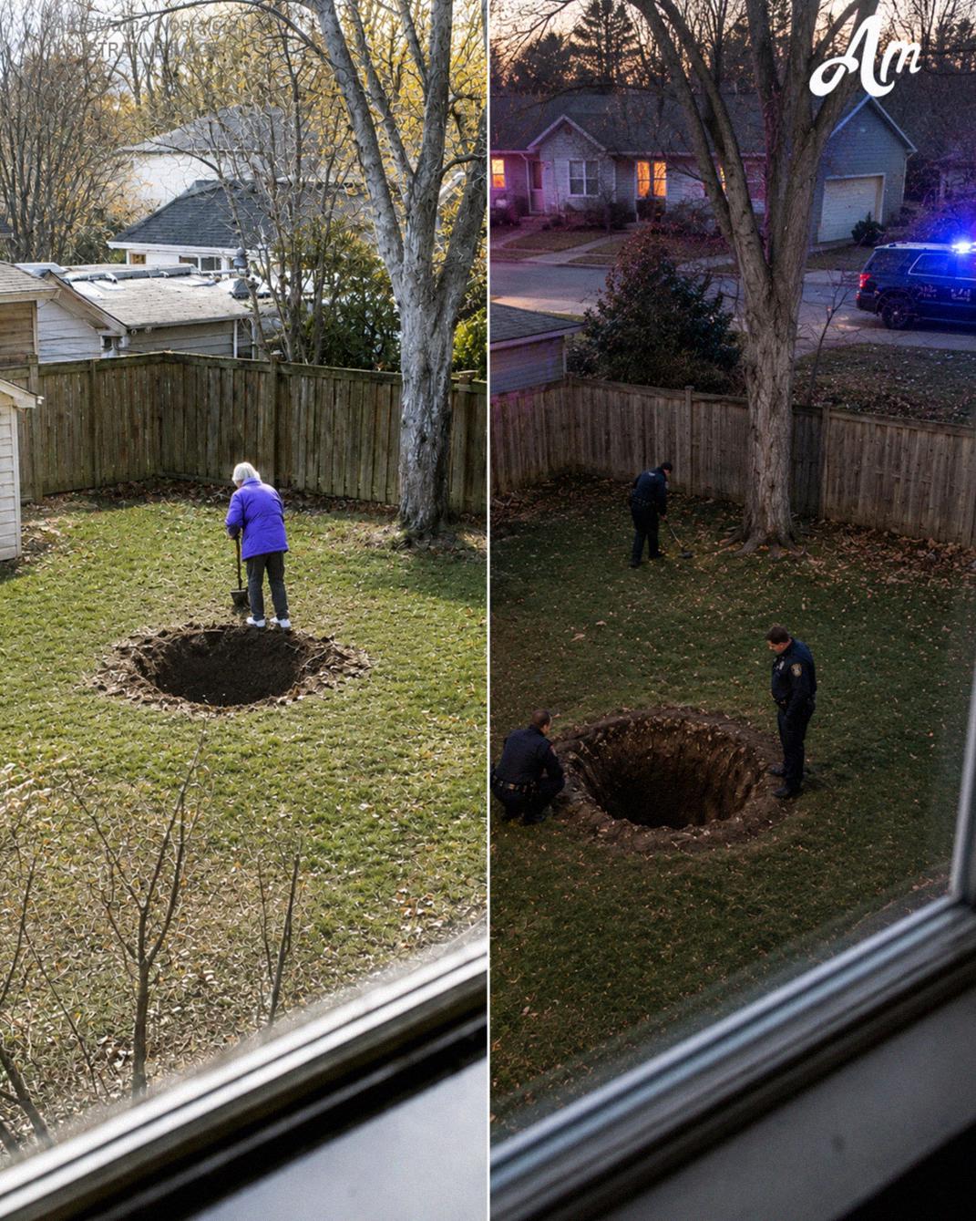 Mijn buurman groef elk weekend gaten in zijn achtertuin – tot de politie op een ochtend plotseling arriveerde.