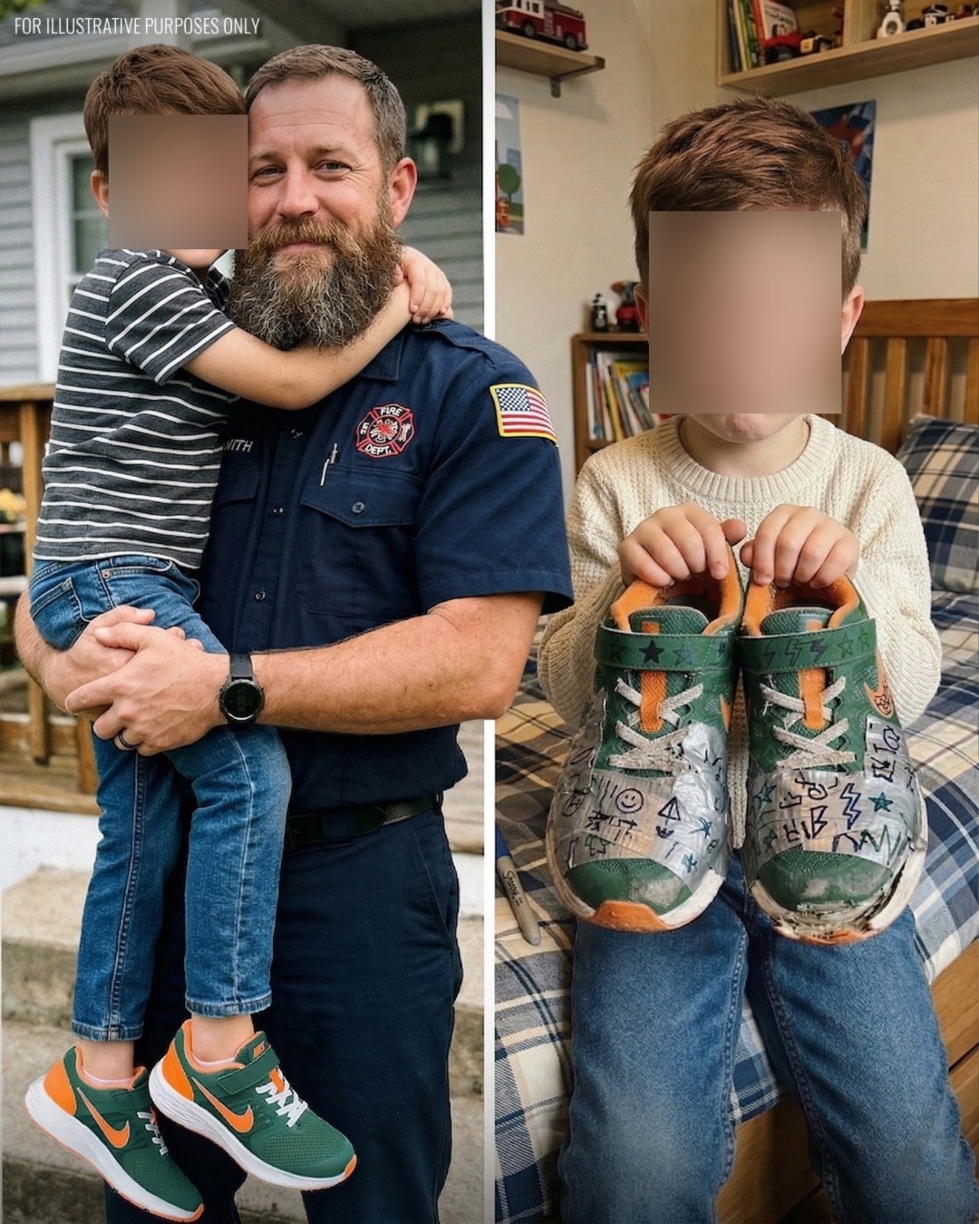 Mijn 8-jarige zoon werd gepest omdat hij sneakers droeg die met plakband waren vastgeplakt. De volgende ochtend pleegde de directeur een telefoontje dat alles veranderde.