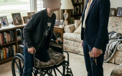 Mijn man liet me alleen achter met zijn ‘verlamde’ zoon. Zodra zijn auto uit zicht was, sprong de jongen op uit zijn rolstoel en fluisterde: “Ren weg! Hij komt niet meer terug!”