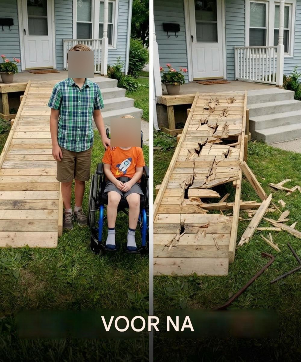 Mijn zoon bouwde een hellingbaan voor de buurjongen – toen vernielde een verwende buurvrouw die, maar de karma sloeg sneller toe dan ze had verwacht