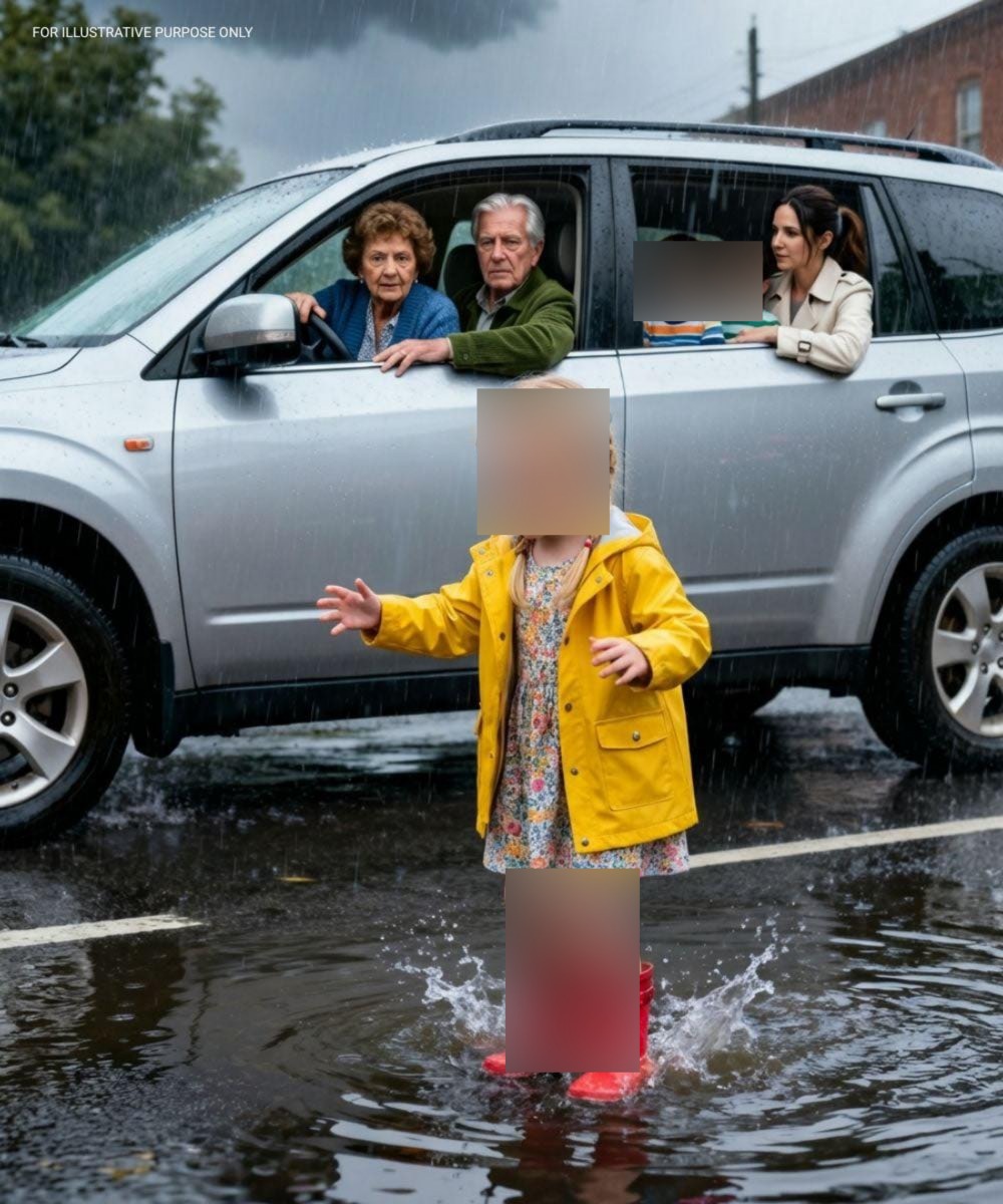 Bij het ophalen namen mijn ouders de kinderen van mijn zus mee en weigerden ze mijn dochter een lift te geven. Toen ze bij de auto aankwam, zei mijn moeder dat ze ondanks de hevige regen naar huis moest lopen. Mijn zesjarige smeekte, maar ze reden weg en lieten haar doorweekt en in tranen achter.