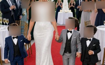 Ik nam mijn vierjarige drieling mee naar de bruiloft van mijn miljonair-ex-man en de reactie van zijn familie was huiveringwekkend.