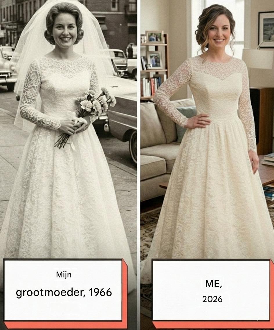 Ik besloot de trouwjurk van mijn grootmoeder te dragen ter ere van haar – maar tijdens het vermaken ervan ontdekte ik een verborgen briefje dat de waarheid over mijn ouders onthulde.