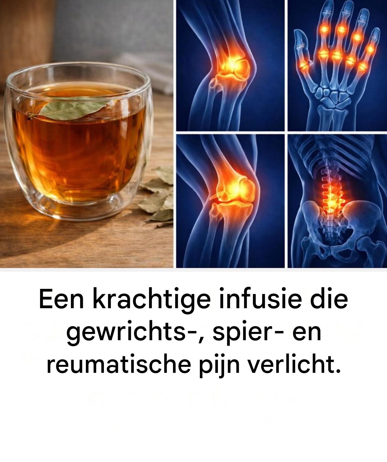 Een krachtige infusie die gewrichts-, spier- en reumatische pijn verlicht.