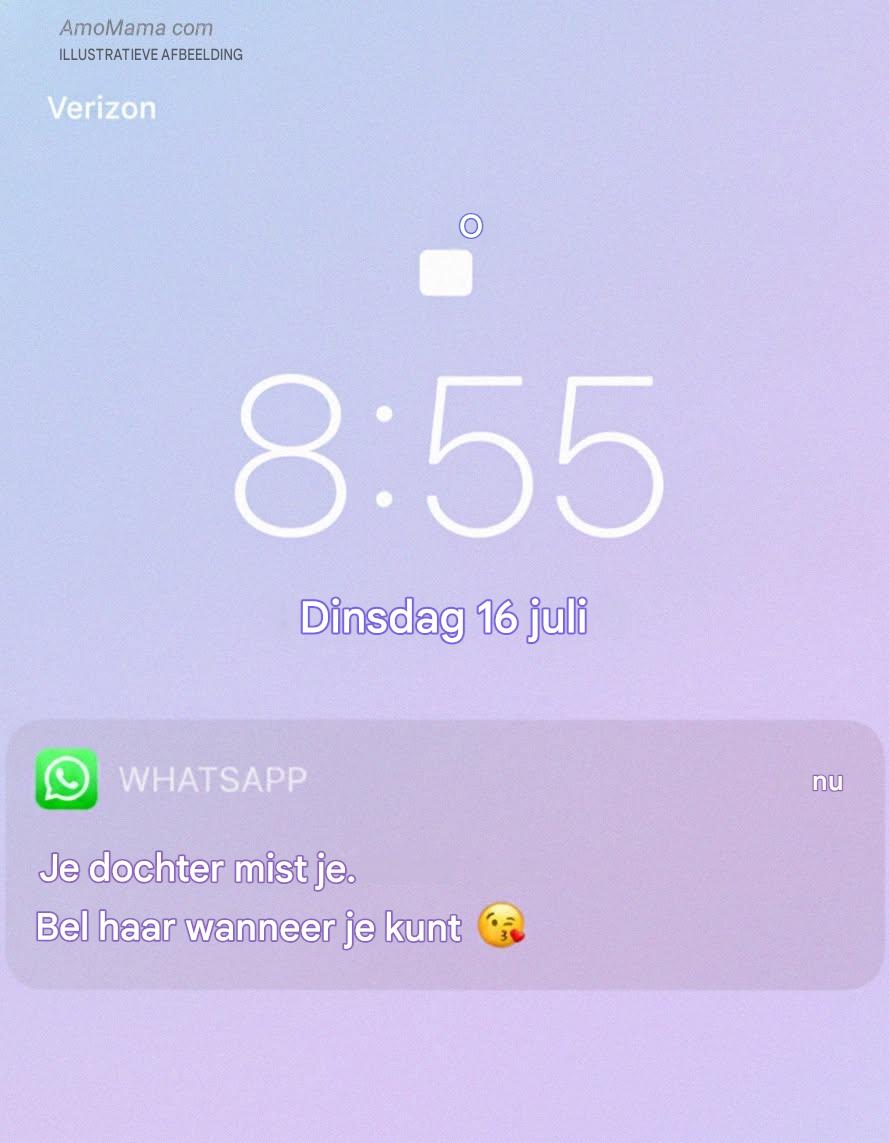 Om 20:55 uur verscheen er een melding op de telefoon van mijn man: ‘Je dochter mist je’ – Wij hebben geen dochter.