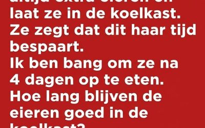 Tip om de versheid van eieren te behouden