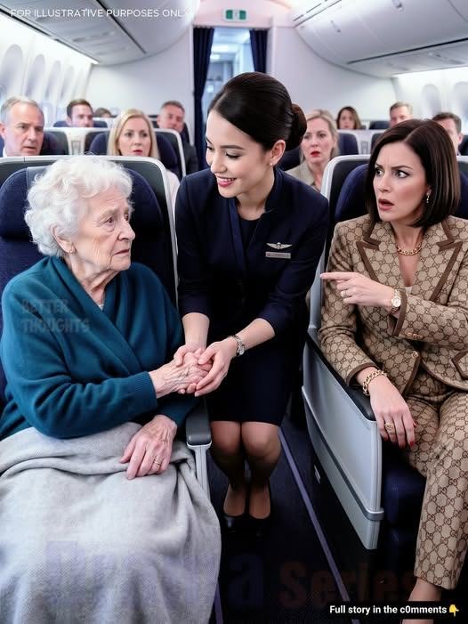 Een rijke passagier eiste dat mijn 85-jarige grootmoeder uit de businessclass werd verwijderd – wat de stewardess vervolgens deed, liet iedereen in het vliegtuig sprakeloos achter.