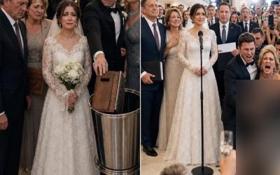 ‘Draagt ​​je vader nou echt een gehuurd pak naar mijn countryclub?’ sneerde mijn schoonmoeder luid genoeg zodat mijn ouders het konden horen. Mijn bruidegom rolde met zijn ogen en gooide het zelfgemaakte cadeau van mijn moeder in de prullenbak. ‘Negeer die gewone mensen vandaag maar gewoon.’