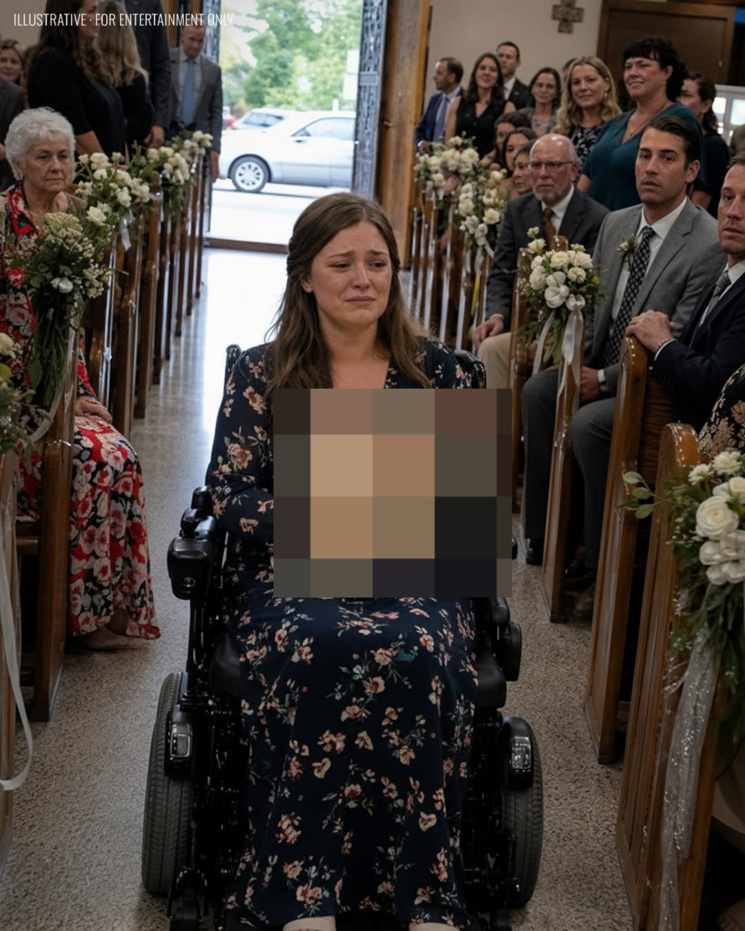 Tijdens mijn huwelijksgeloften kwam er een vrouw in een rolstoel binnenrijden met een baby op haar arm en zei: ‘Luister alsjeblieft eerst voordat je met hem trouwt.’