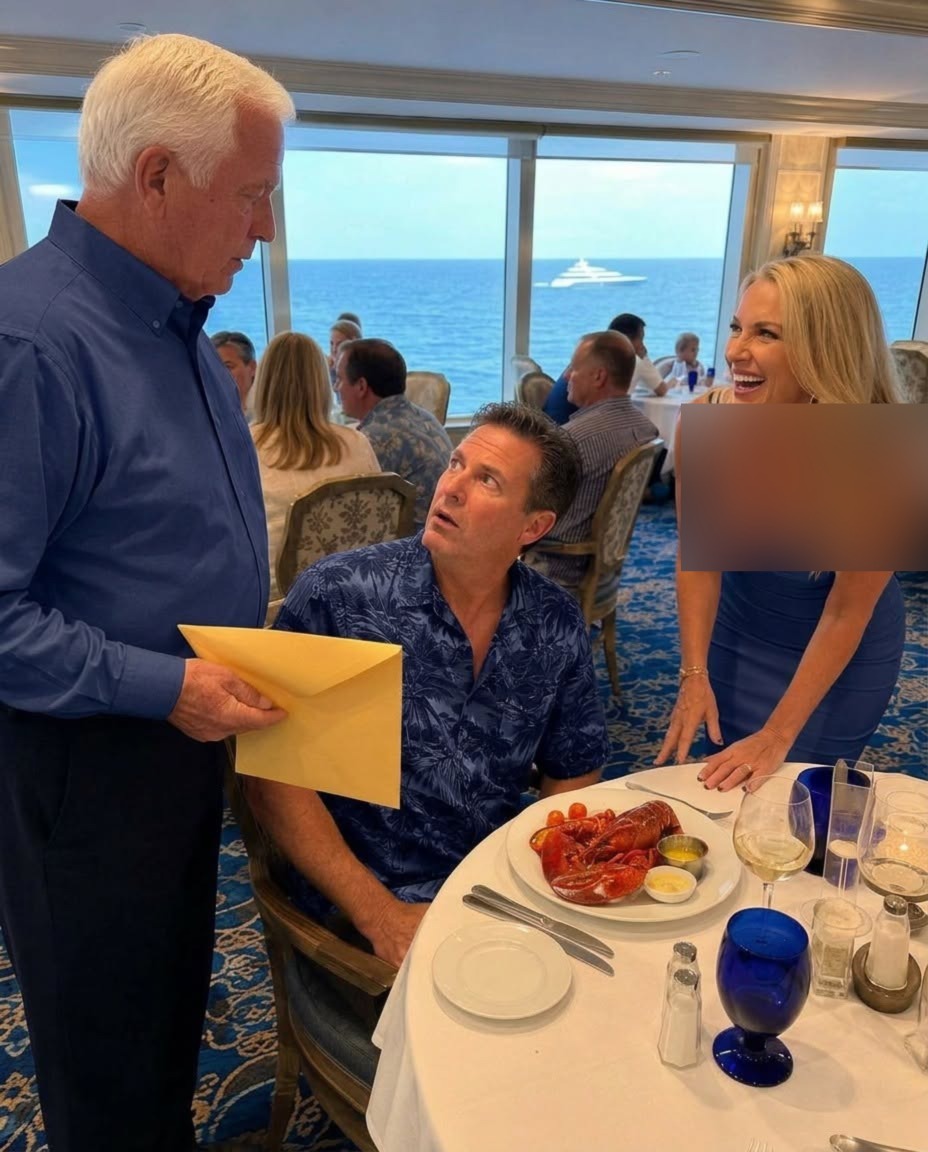 Mijn zoon en zijn vrouw namen hun zoon mee op een cruise van .000, terwijl hun dochter thuisbleef. Tegen de middag stond ik aan hun tafel.