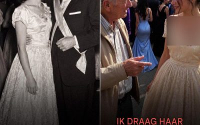 Een vreemde, bejaarde man herkende de jurk van mijn grootmoeder op mijn schoolbal – ik wou dat ik hem nooit mee naar haar had genomen.