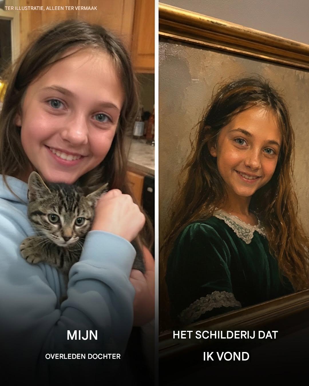 Een schilderij in de galerie leek sprekend op mijn dochter – maar toen ik de kunstenaar ontmoette, kon ik mijn ogen niet geloven
