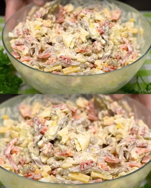 “Zeemeerminsalade” zonder aardappelen – een heerlijke en gezonde salade
