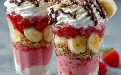 Deze Banana Split milkshake is eigenlijk een klassiek dessert.