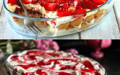 Dit maakt de wereld gek! Aardbeientiramisu in 10 minuten